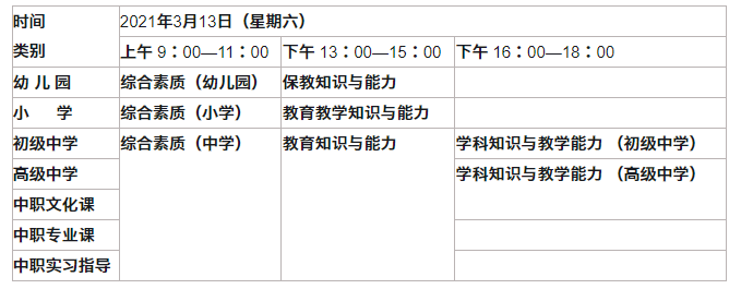 陕西省2021年上半年教师资格考试笔试时间已确定！